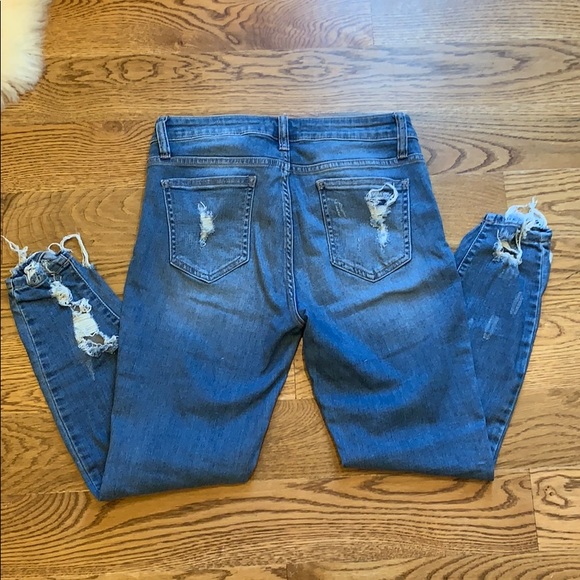 Donated. Distressed Skinny Ankle Jeans - Picture 4 of 5